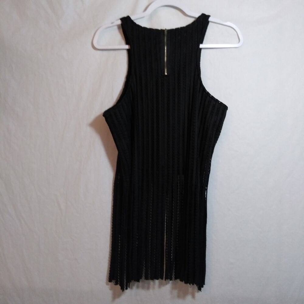 Charlotte Russe Black Fringe Sleeveless Western Festival Juniors Top Size XL - Picture 7 of 7